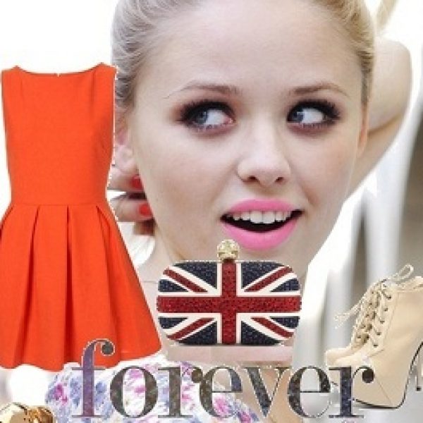 pomarańczowa suknia FUTU